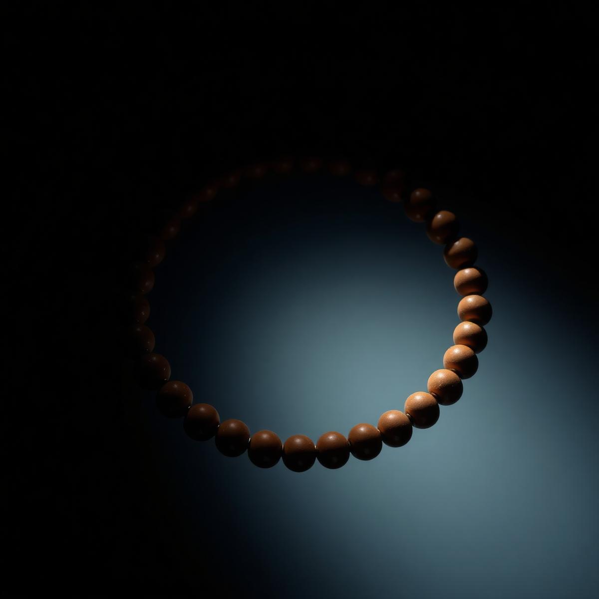 The Prana bracelet floating in ethereal light